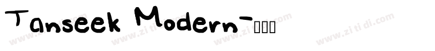 Tanseek Modern字体转换 Tanseek Modern字体转换